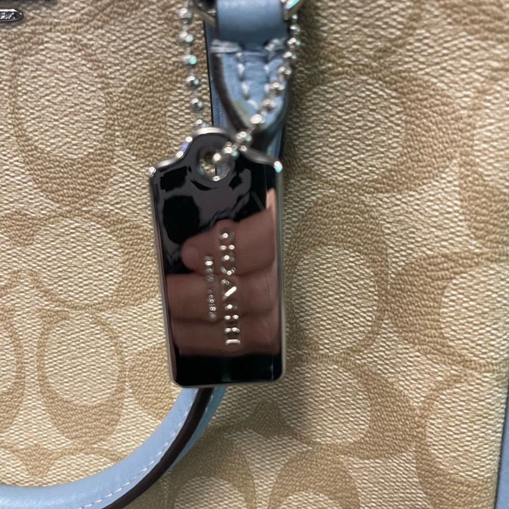 Coach Beige and Light Blue Satchel & Wallet Set - Picture 7 of 15